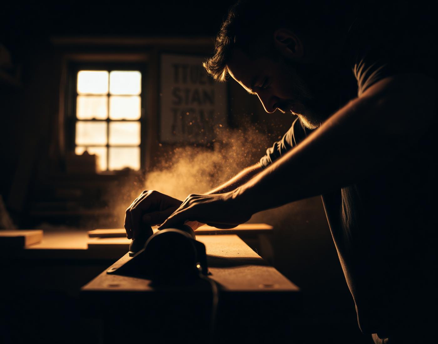Craftsman at work in the North Coast Joinery workshop
